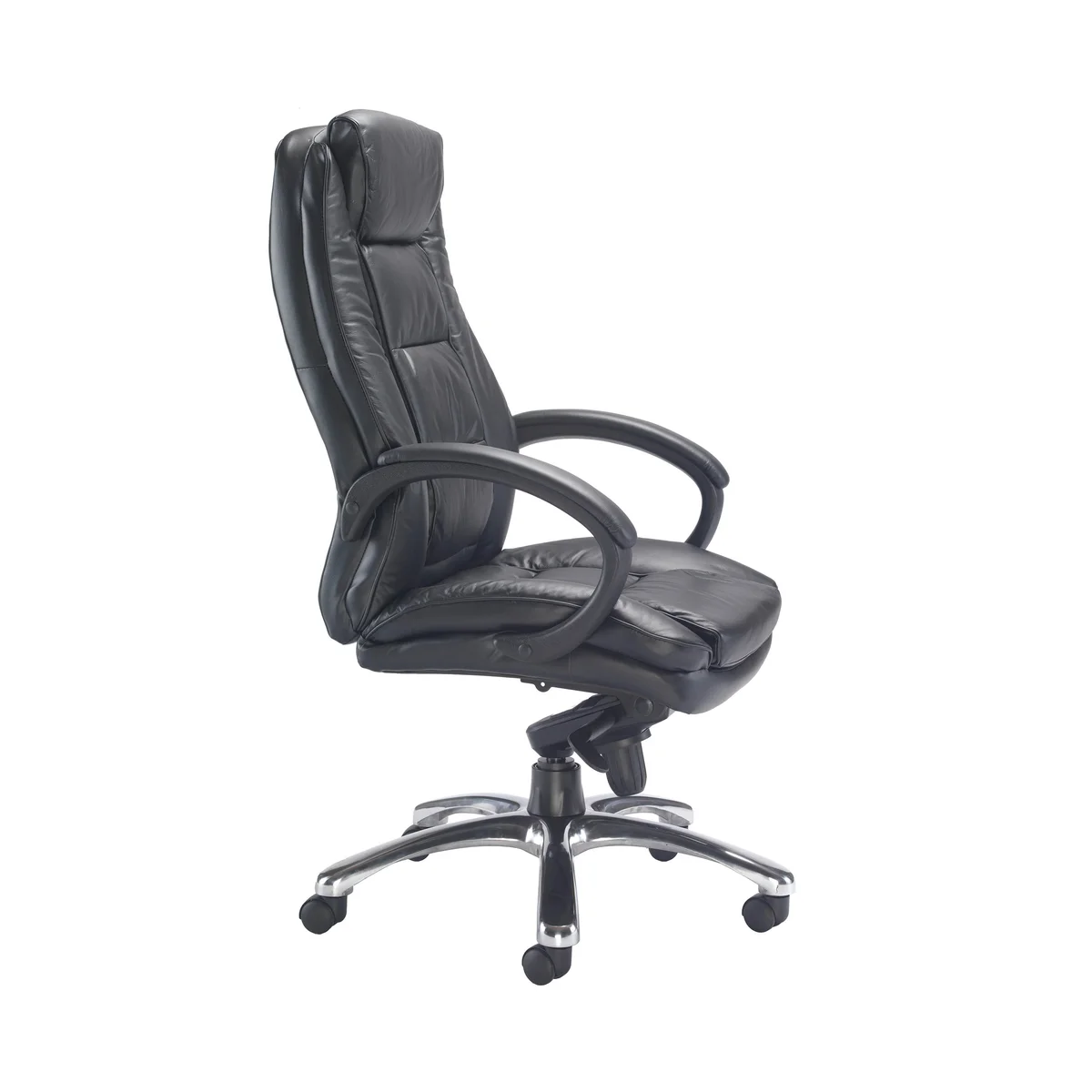 Avior Tuscany High Back Executive Chair 690x780x1140-1220mm Leather Black KF72583 - Image 2