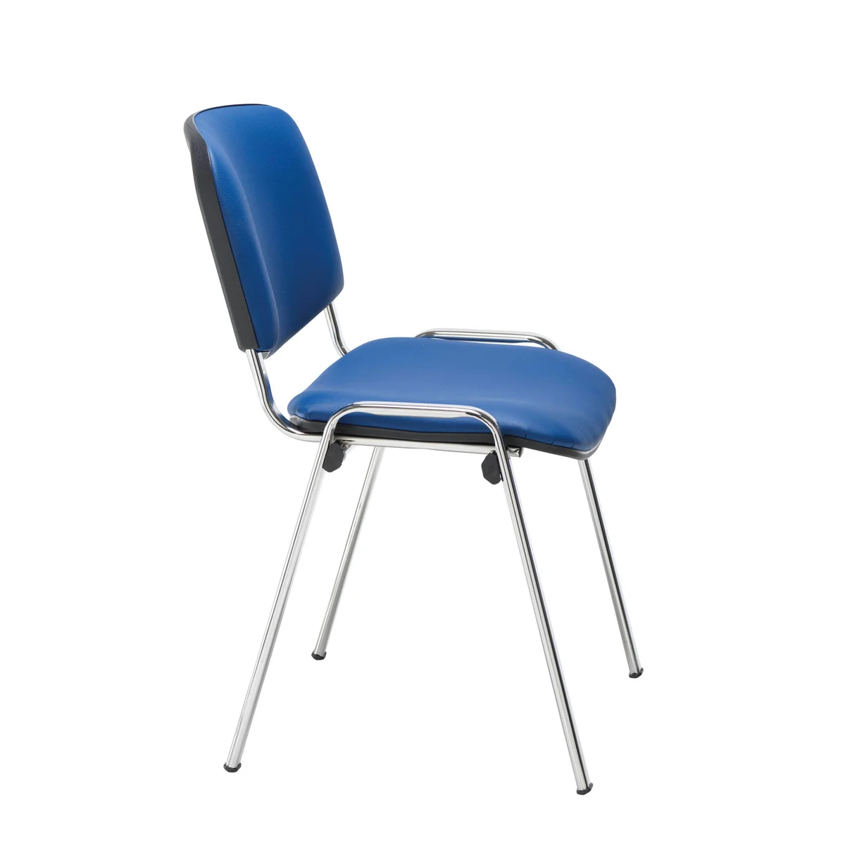 Jemini Ultra Multipurpose Stacking Chair Polyurethane Blue/Chrome KF72906 - Image 2