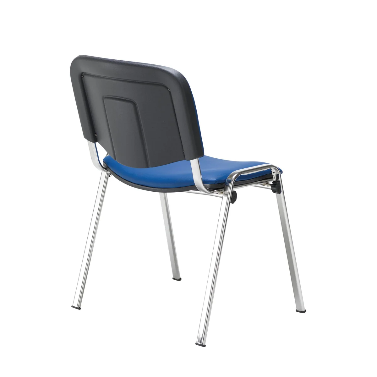 Jemini Ultra Multipurpose Stacking Chair Polyurethane Blue/Chrome KF72906 - Image 3