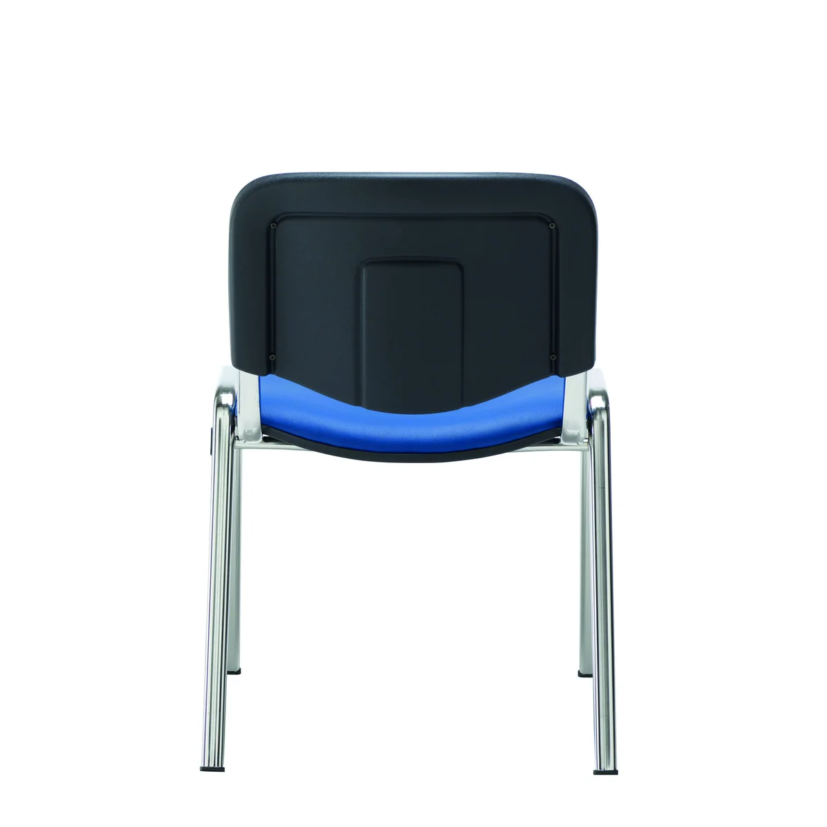 Jemini Ultra Multipurpose Stacking Chair Polyurethane Blue/Chrome KF72906 - Image 4