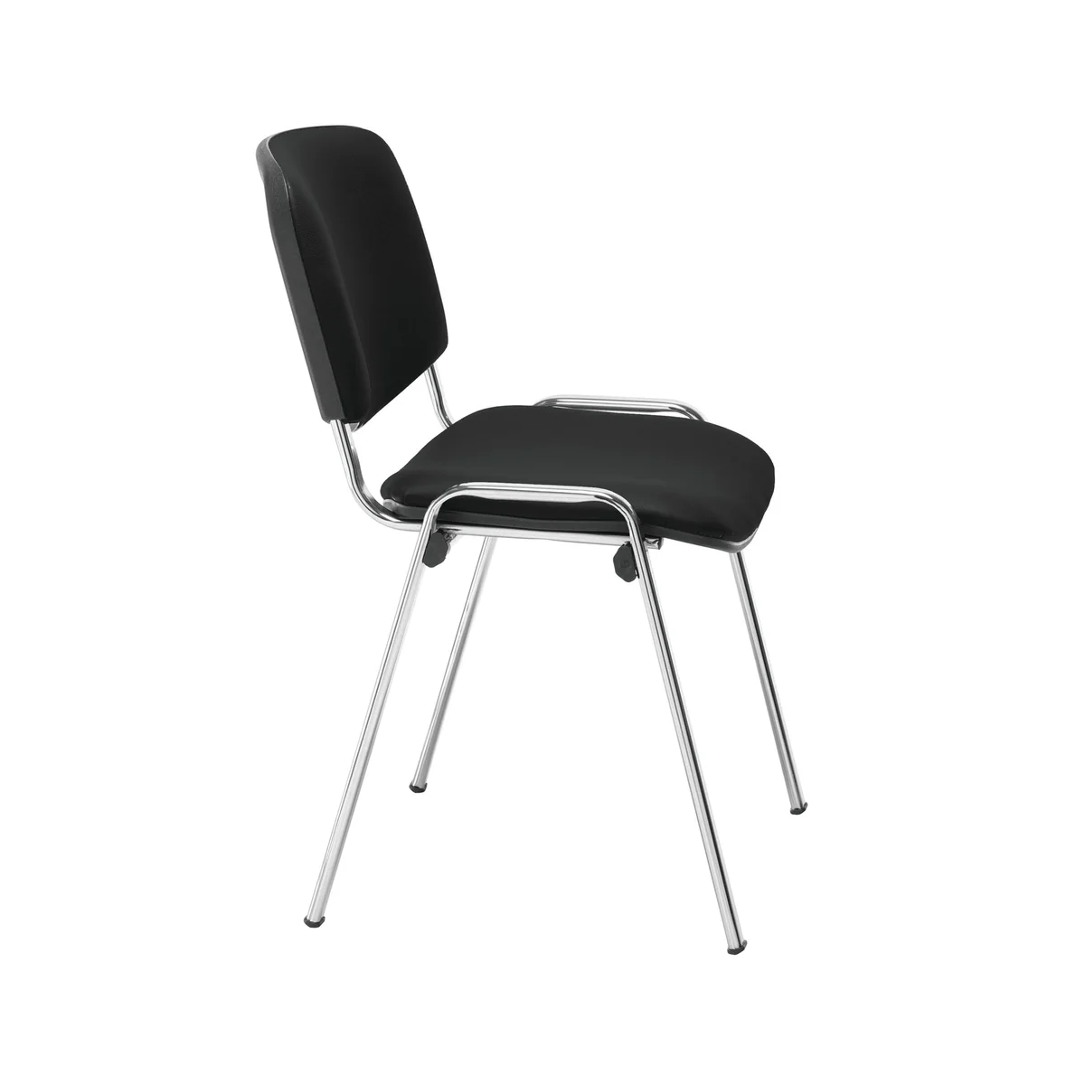 Jemini Ultra Multipurpose Stacking Chair Polyurethane Black/Chrome KF72907 - Image 2