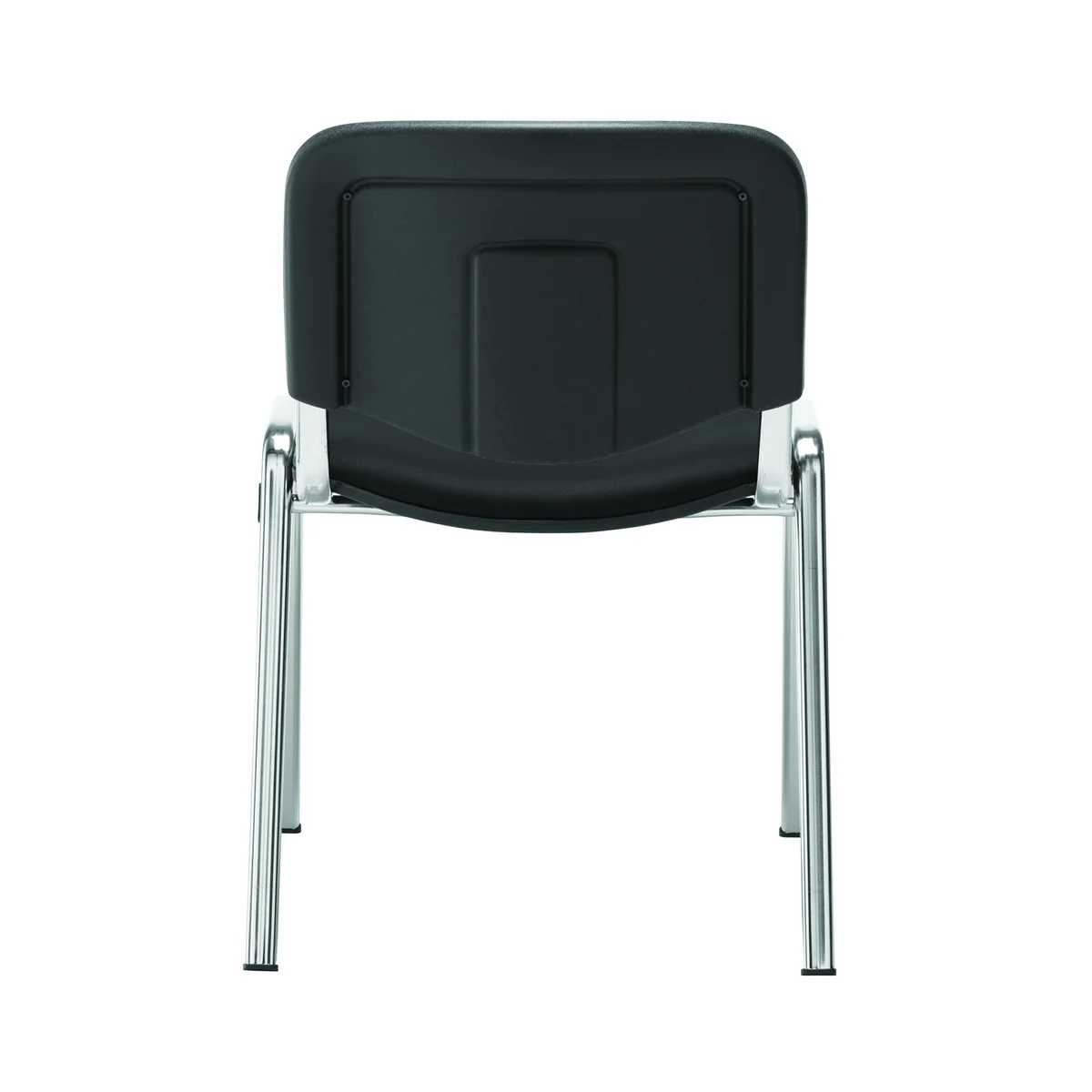 Jemini Ultra Multipurpose Stacking Chair Polyurethane Black/Chrome KF72907 - Image 4