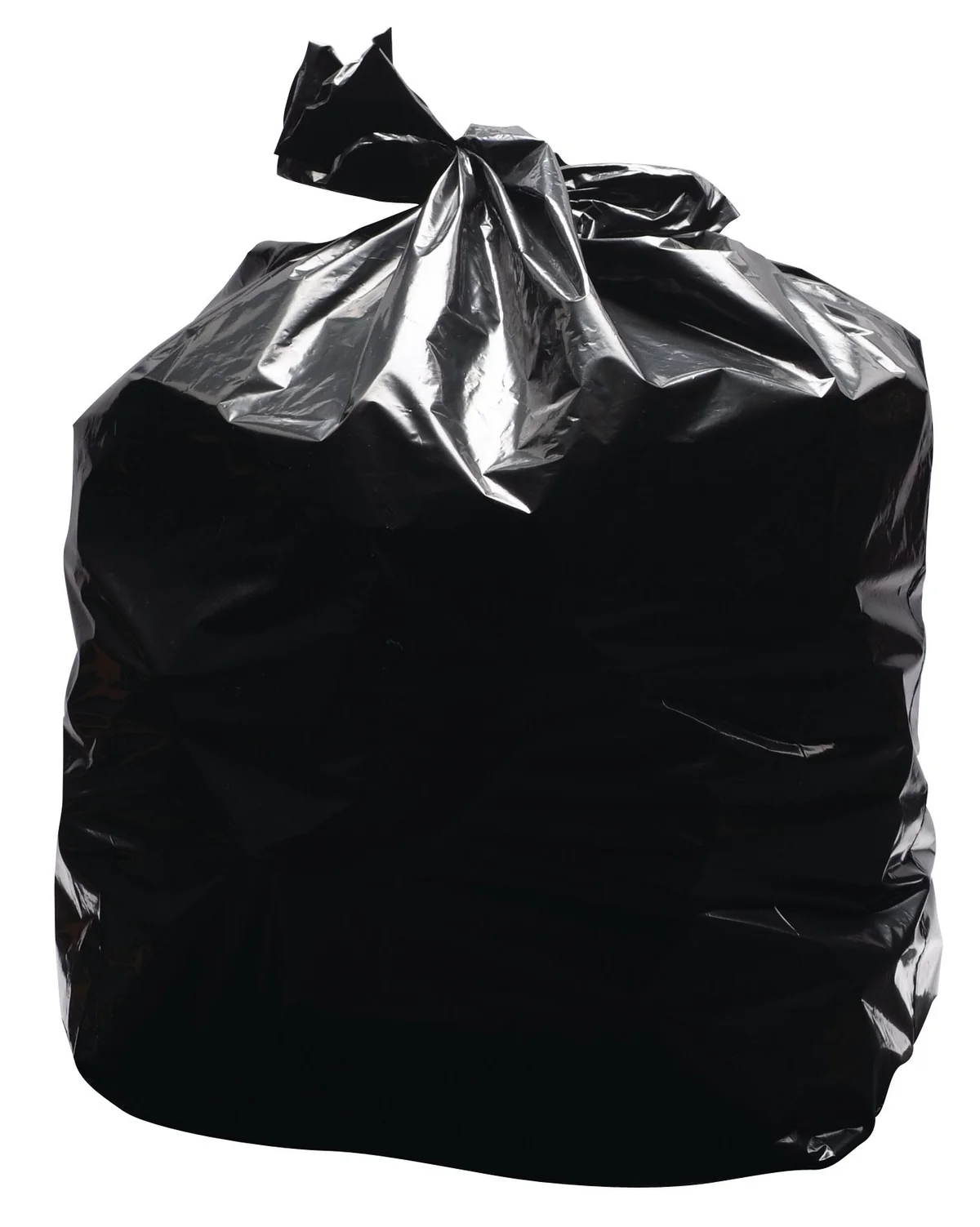 2Work Light Duty Refuse Sack LPDE Black 457x725x950mm (Pack of 200) KF73375 - Image 2
