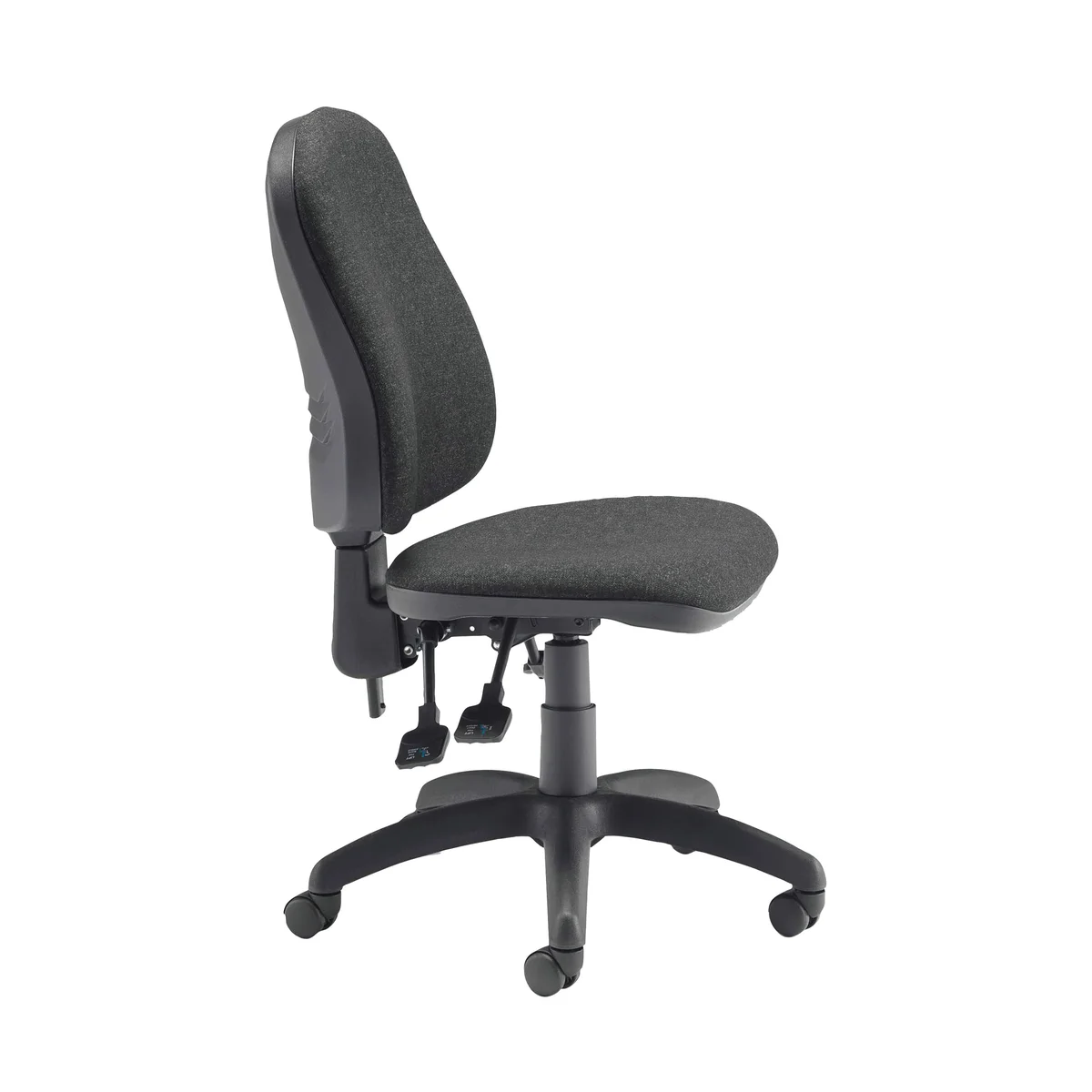 Jemini Teme Deluxe High Back Operator Chair 640x640x985-1175mm Charcoal KF74122 - Image 2