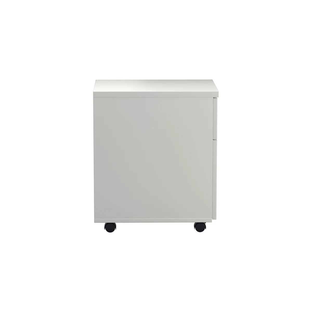 Jemini 2 Drawer Mobile Pedestal 404x500x595mm White KF74147 - Image 2