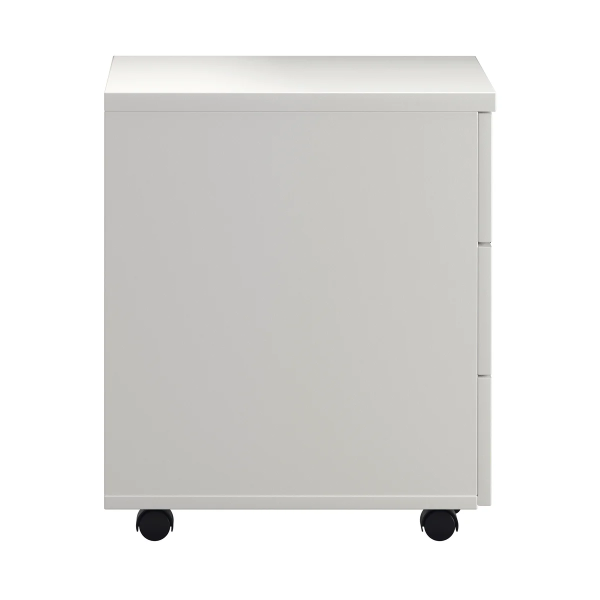 Jemini 3 Drawer Mobile Pedestal 400x500x595mm White KF74148 - Image 2