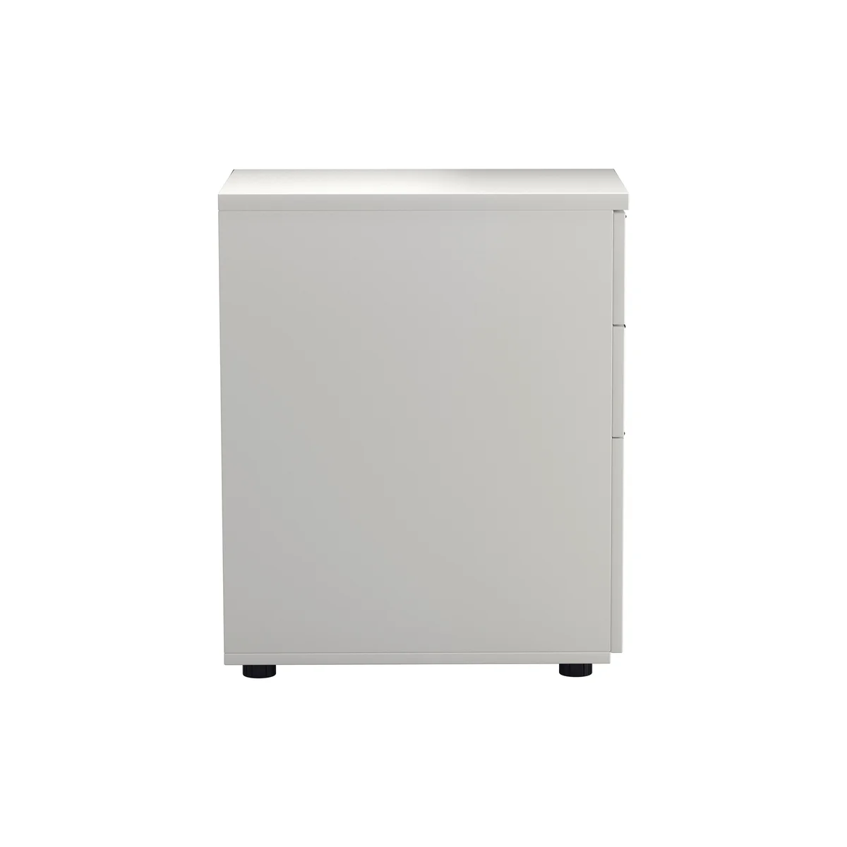 Jemini 3 Drawer Desk High Pedestal 404x800x730mm White KF74150 - Image 2