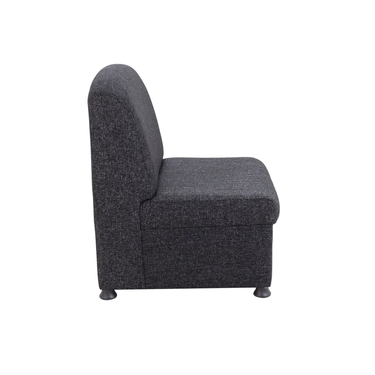 Arista Modular Reception Chair 610x670x830mm Charcoal KF74203 - Image 2