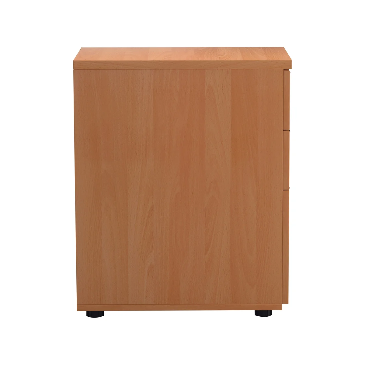 First 3 Drawer Desk High Pedestal 404x600x730mm Beech KF74465 - Image 2