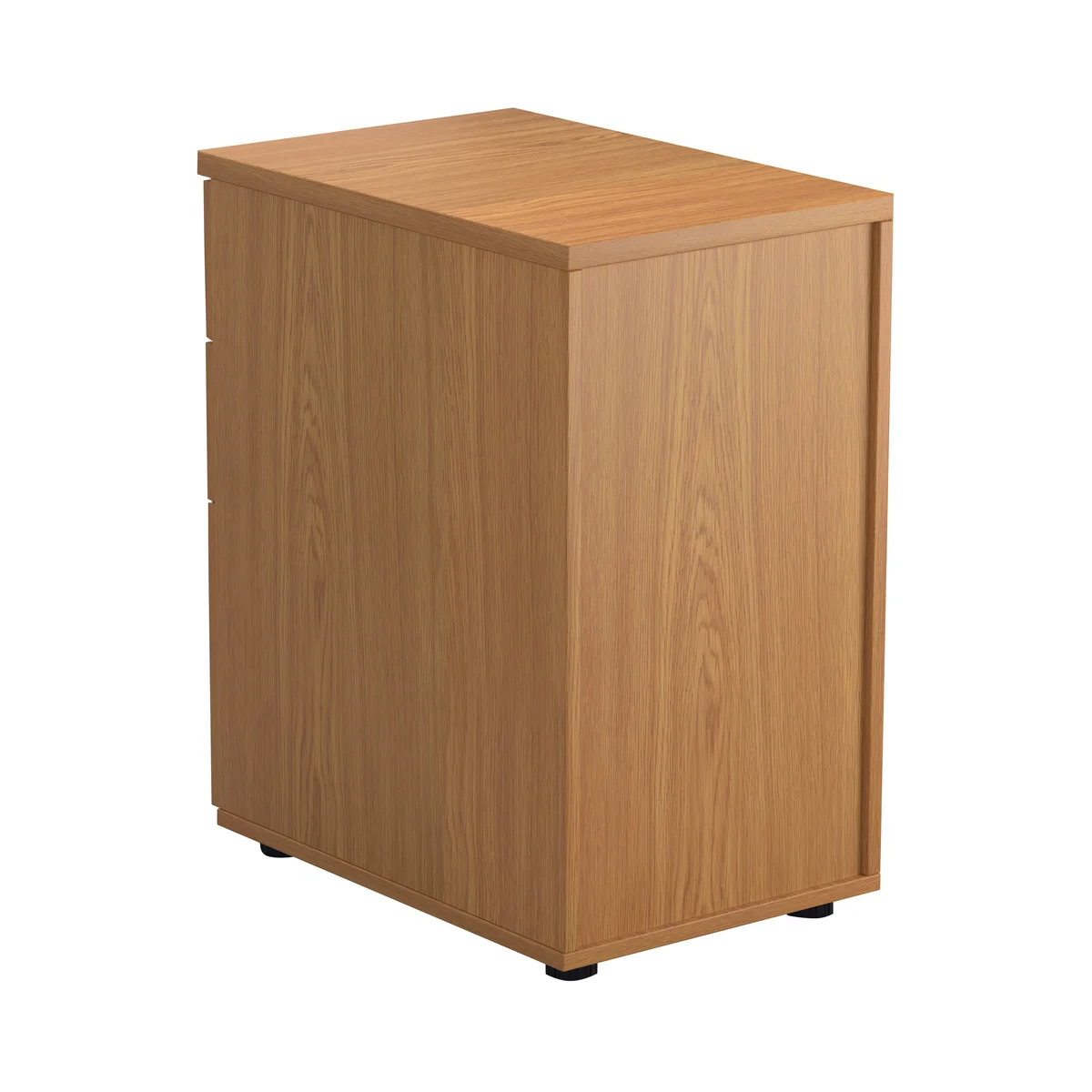 First 3 Drawer Desk High Pedestal 404x600x730mm Nova Oak KF74466 - Image 2
