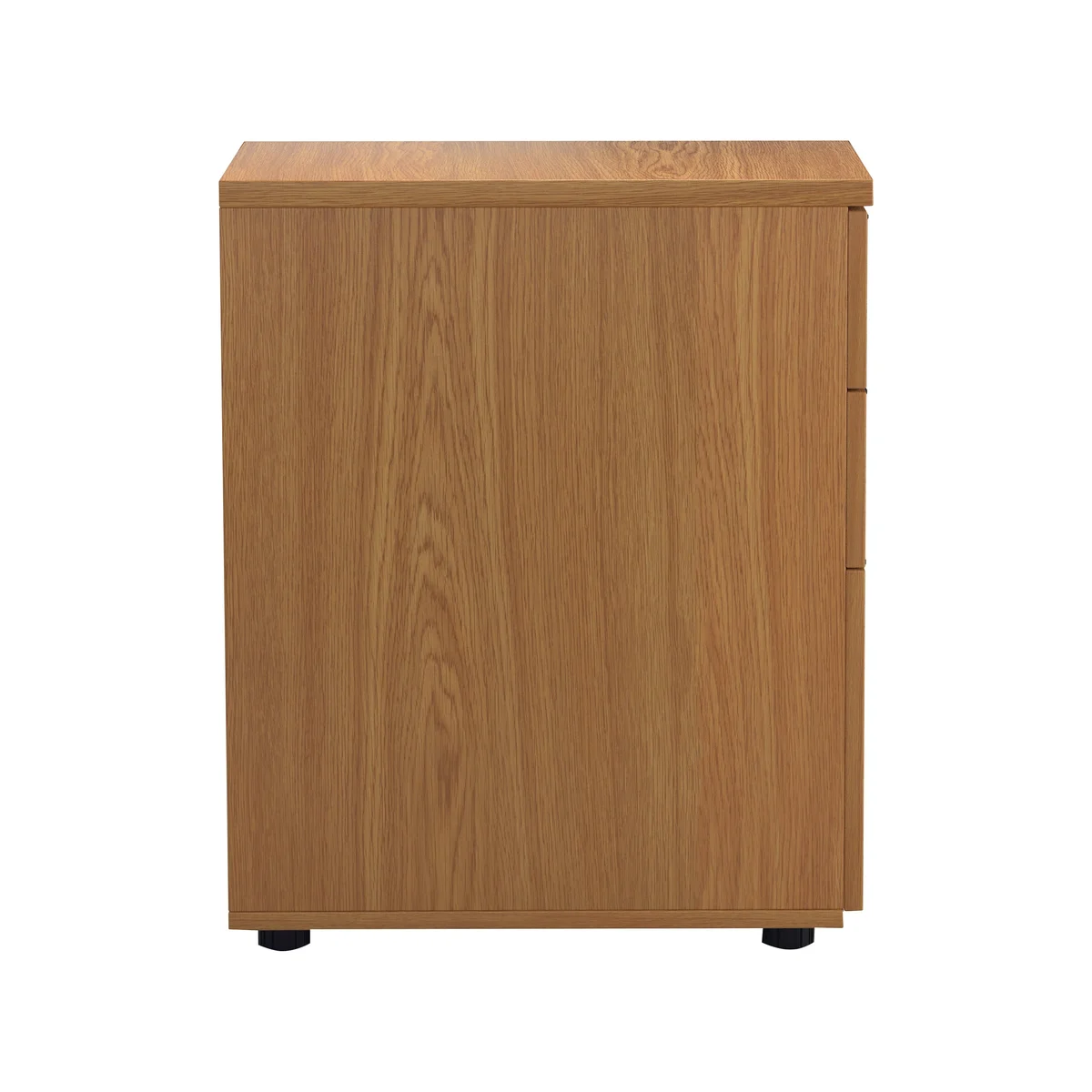 First 3 Drawer Desk High Pedestal 404x600x730mm Nova Oak KF74466 - Image 3