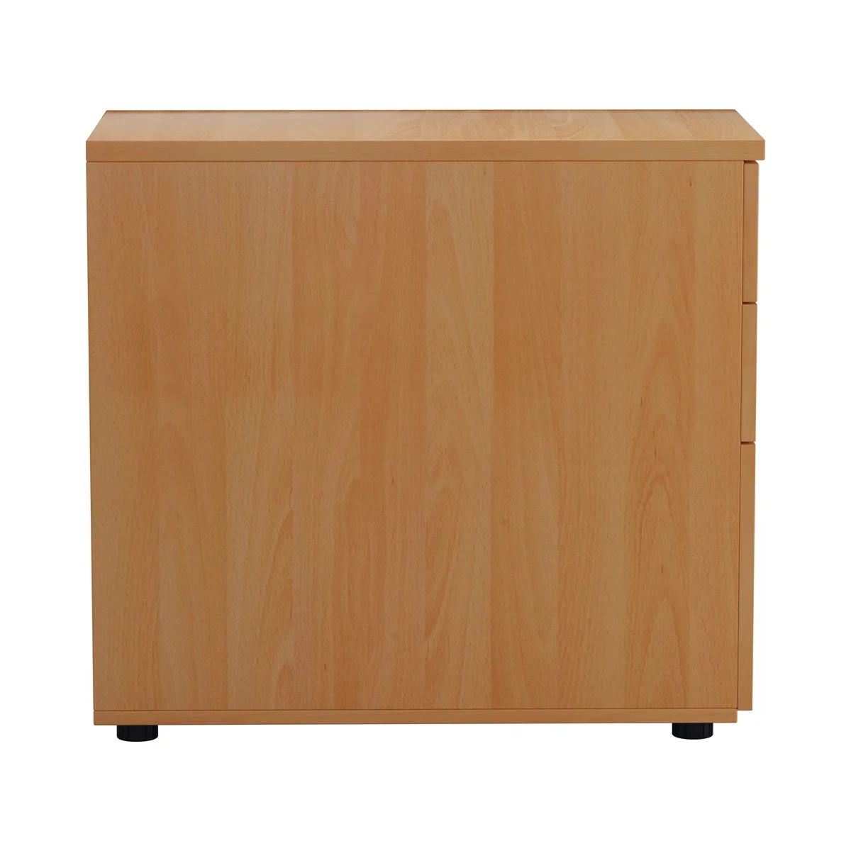 Jemini 3 Drawer Desk High Pedestal 404x800x730mm Beech KF74482 - Image 2