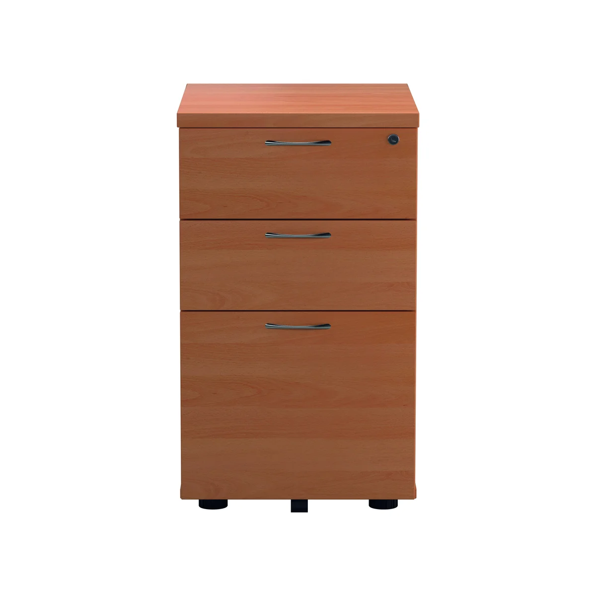 Jemini 3 Drawer Under Desk Pedestal V2 Beech KF74488 - Image 4
