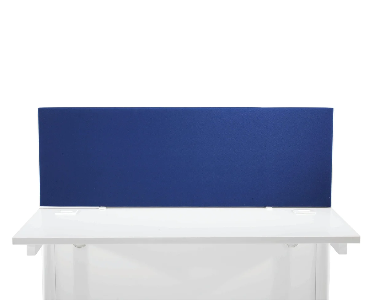 First Desk Mounted Screen 1200x25x400mm Special Blue KF74836 - Image 2