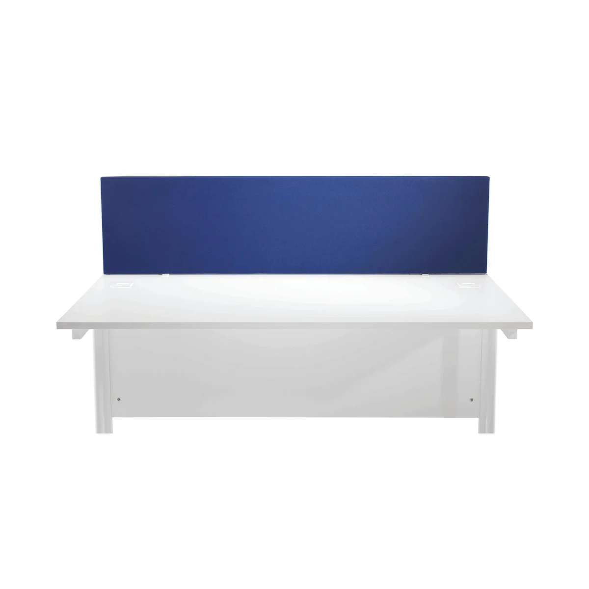 First Desk Mounted Screen 1600x25x400mm Special Blue KF74840 - Image 2