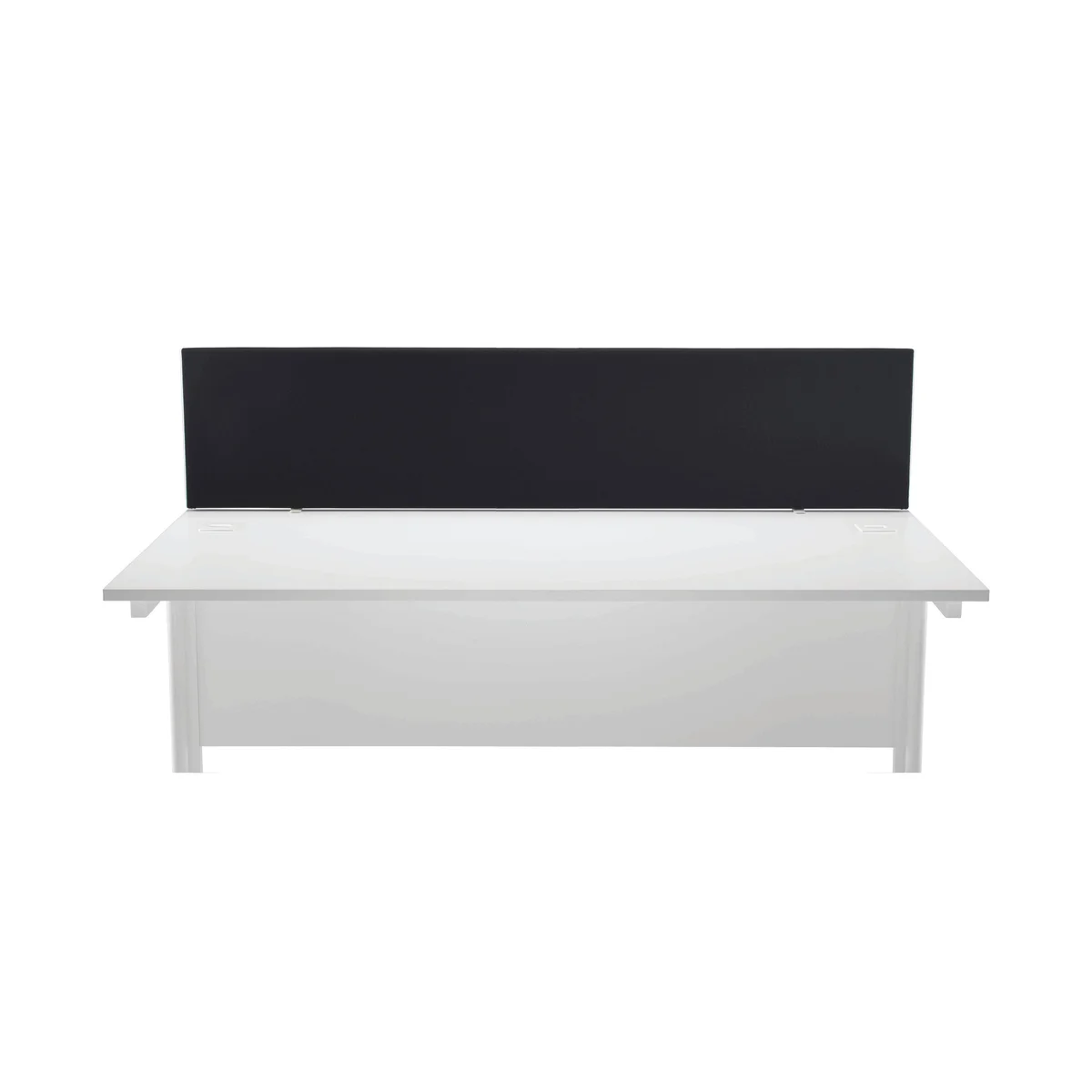 First Desk Mounted Screen 1800x25x400mm Special Black KF74843 - Image 2