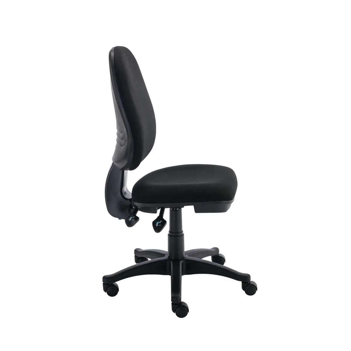 Astin Nesta Operator Chair 2 Lever Upholstered 590x900x1050mm Black KF77707 - Image 2