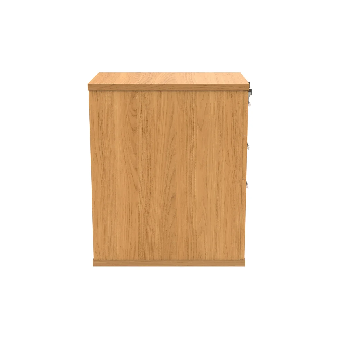 Astin 3 Drawer Desk High Pedestal Lockable 404x600x730mm Norwegian Beech KF77714 - Image 2