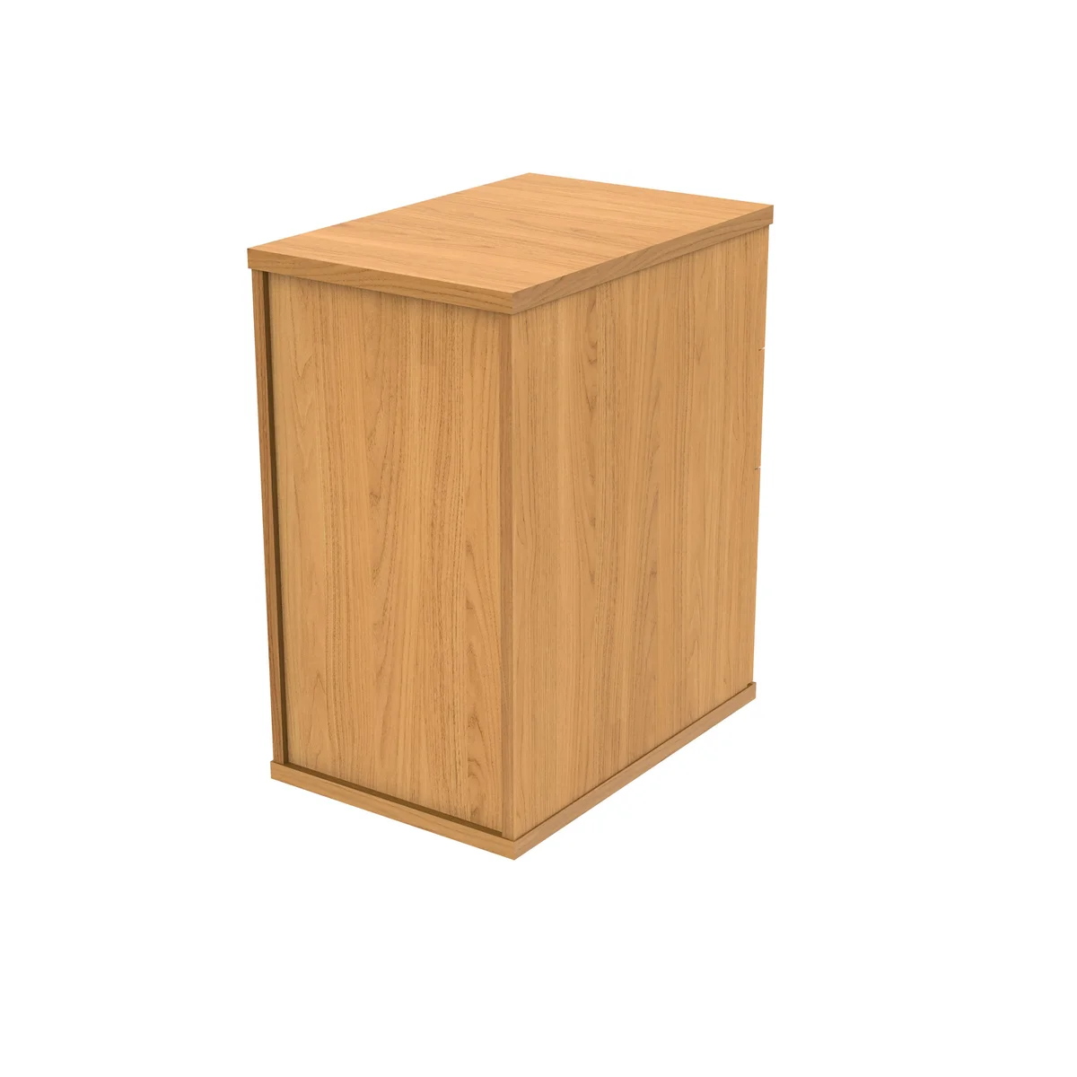 Astin 3 Drawer Desk High Pedestal Lockable 404x600x730mm Norwegian Beech KF77714 - Image 3