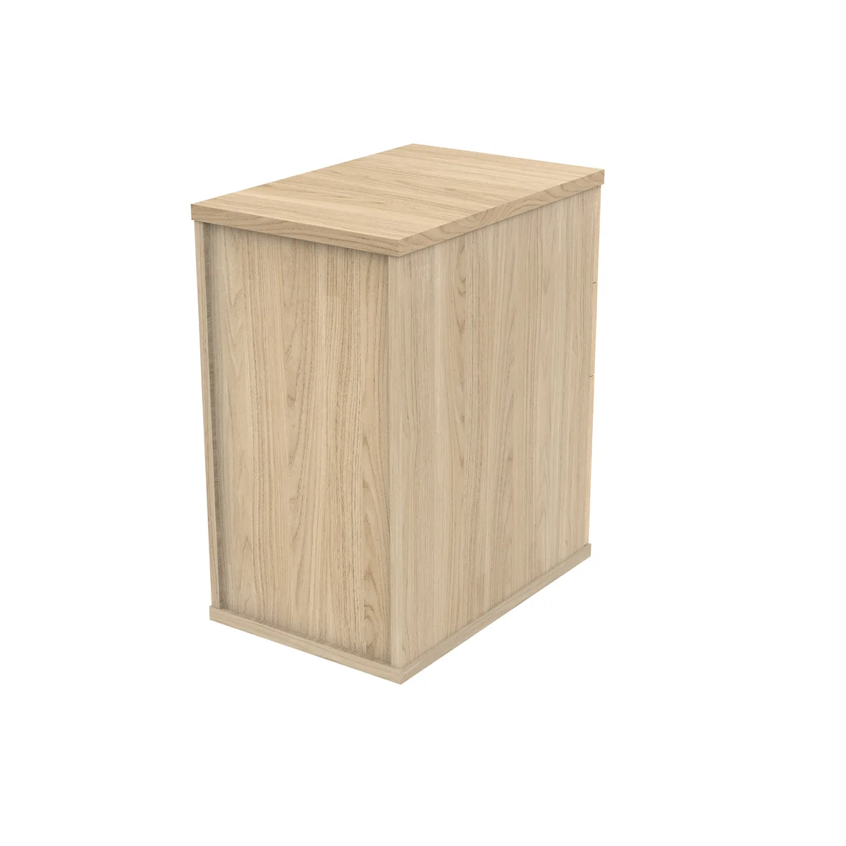 Astin 3 Drawer Desk High Pedestal Lockable 404x600x730mm Canadian Oak KF77715 - Image 3