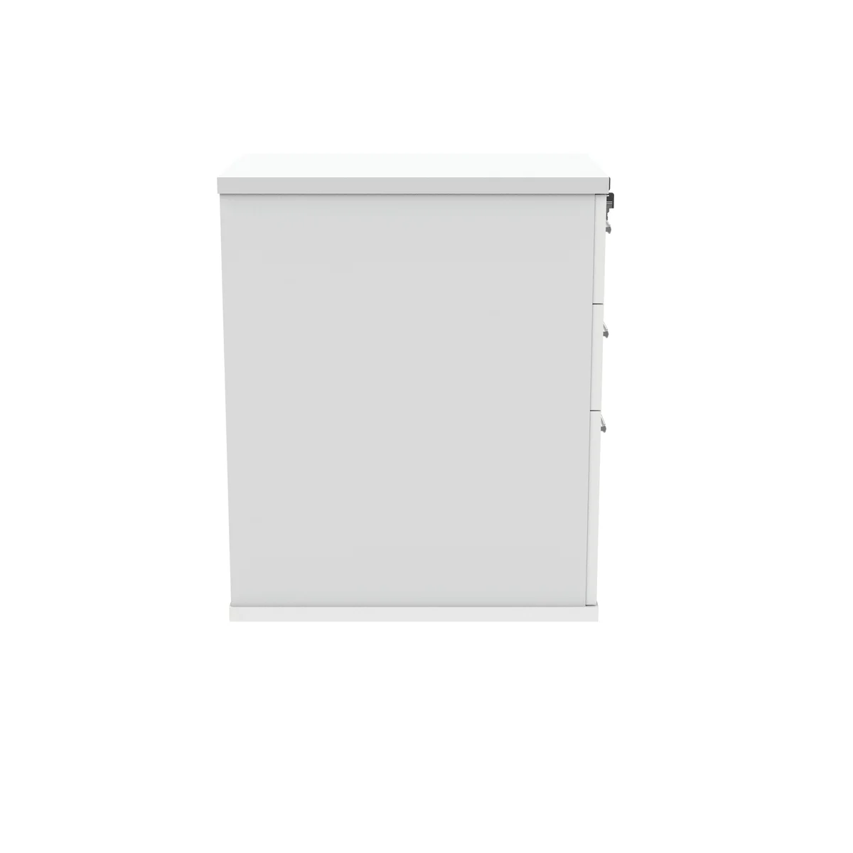Astin 3 Drawer Desk High Pedestal Lockable 404x600x730mm Arctic White KF77716 - Image 2