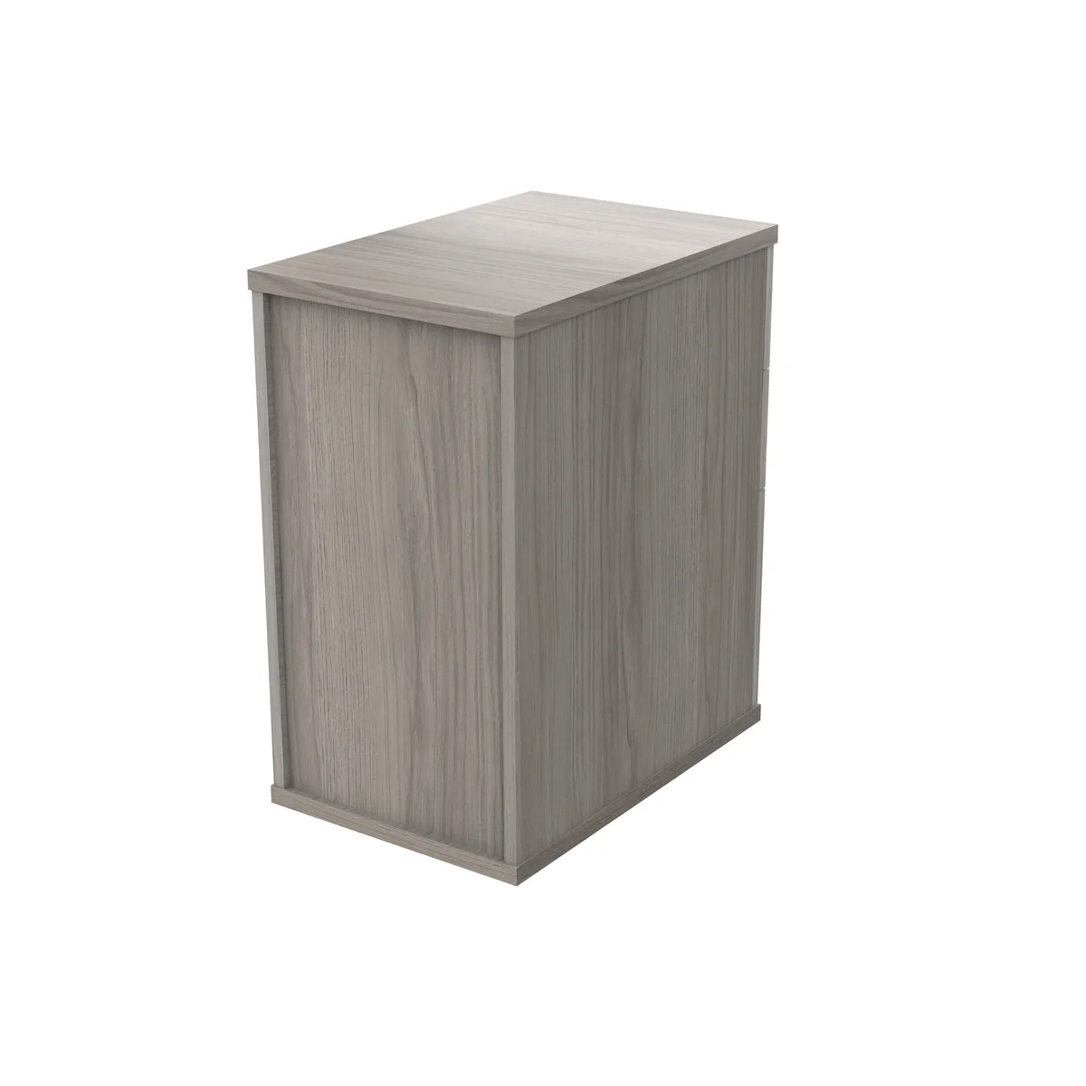 Astin 3 Drawer Desk High Pedestal Lockable 404x600x730mm Alaskan Grey Oak KF77717 - Image 3