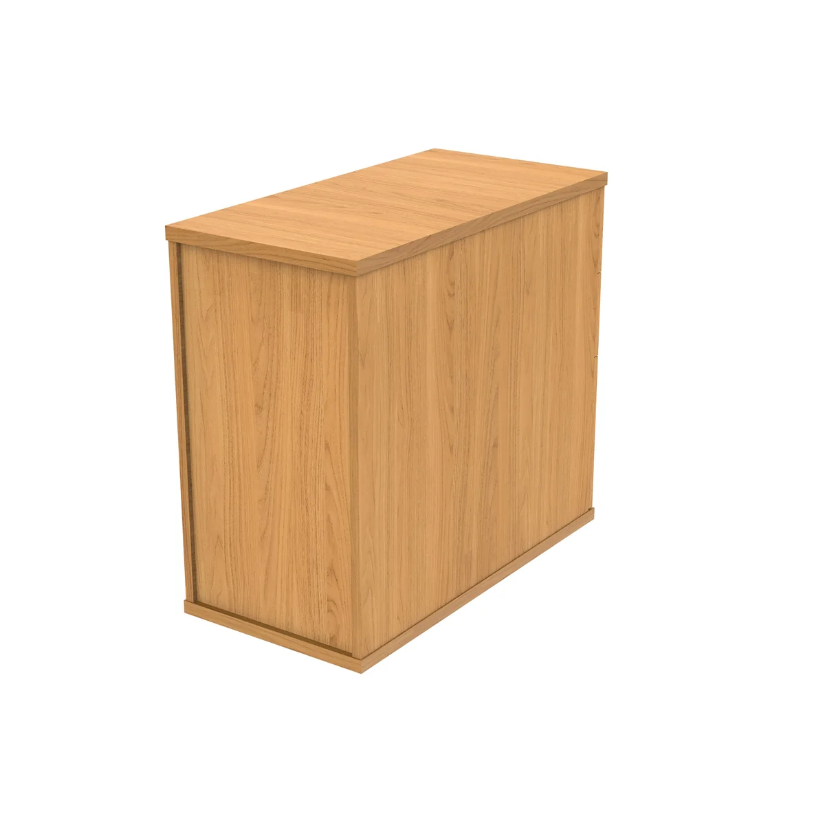 Astin 3 Drawer Desk High Pedestal Lockable 404x800x730mm Norwegian Beech KF77718 - Image 3