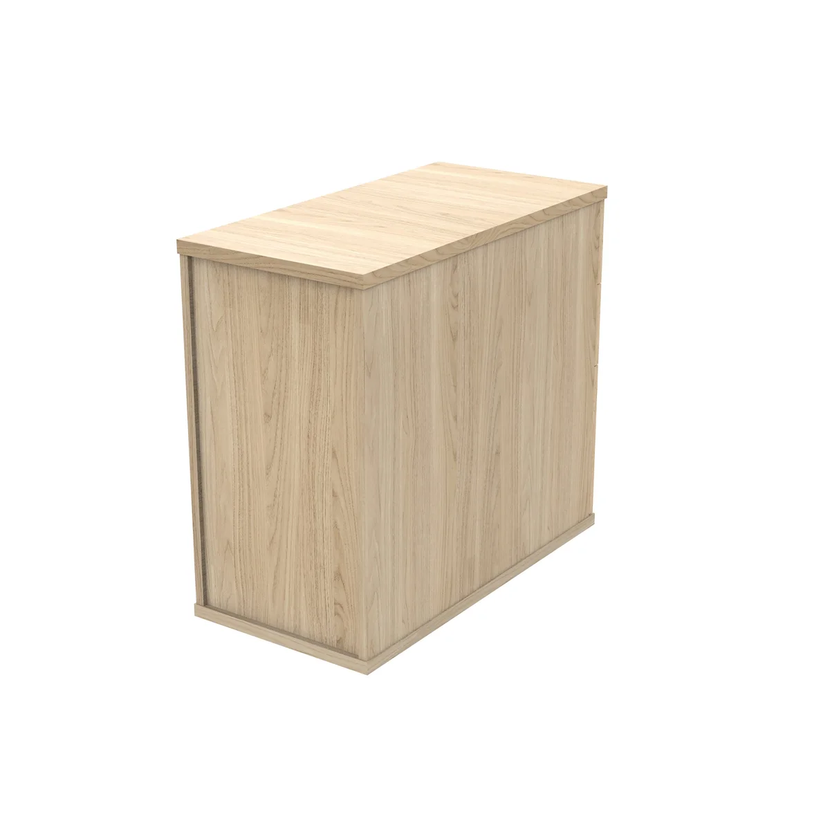 Astin 3 Drawer Desk High Pedestal Lockable 404x800x730mm Canadian Oak KF77719 - Image 3