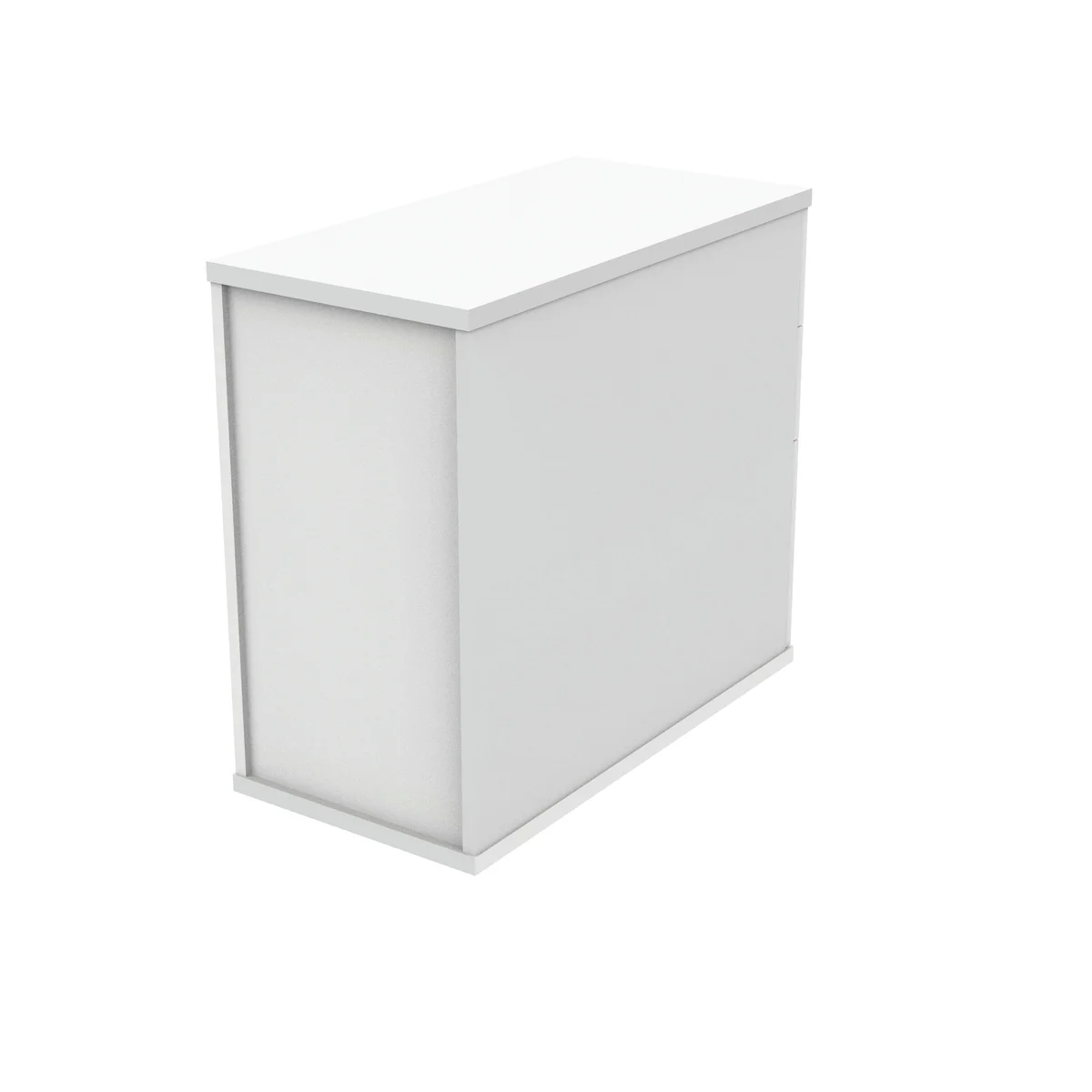 Astin 3 Drawer Desk High Pedestal Lockable 404x800x730mm Arctic White KF77720 - Image 3