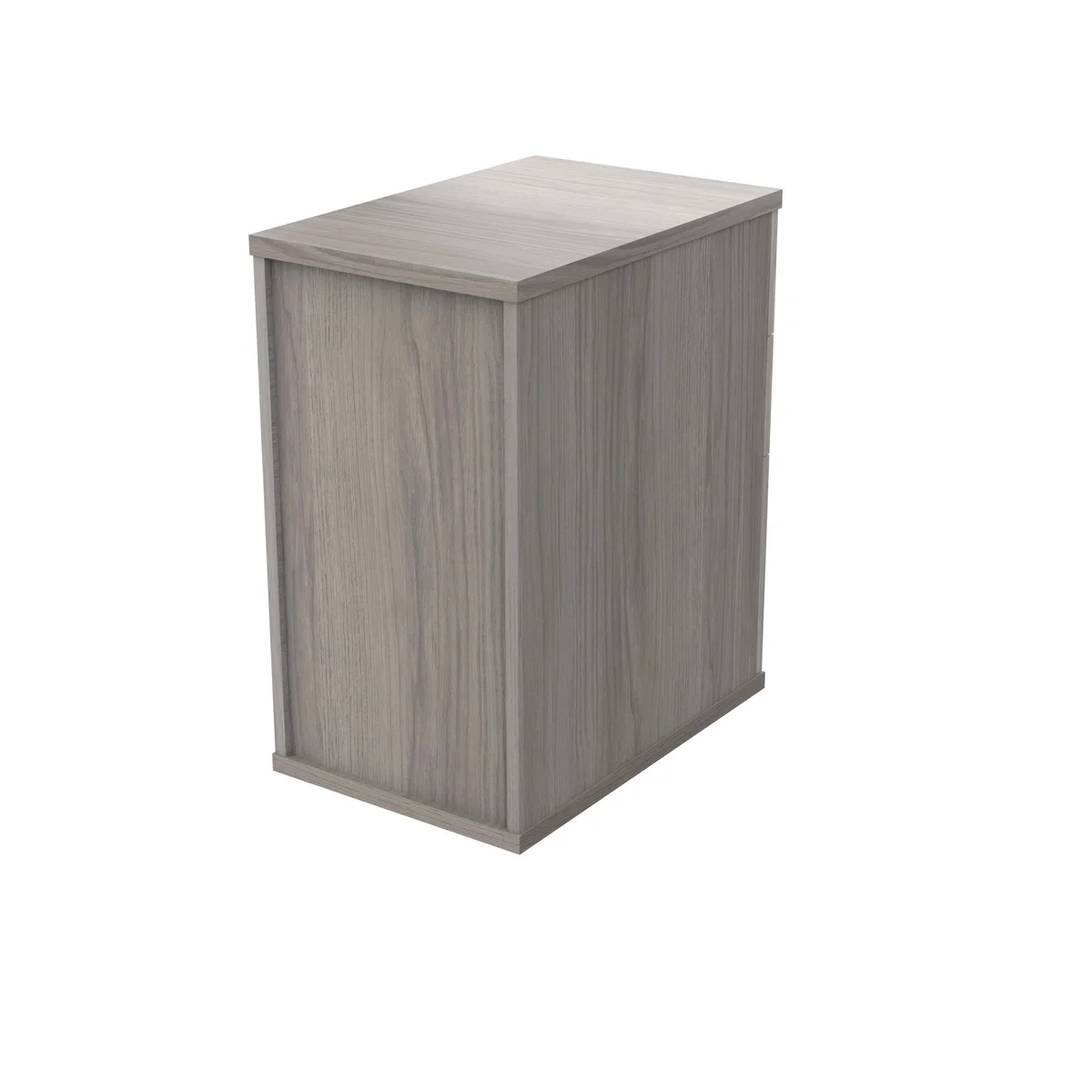 Astin 3 Drawer Desk High Pedestal Lockable 404x800x730mm Alaskan Grey Oak KF77721 - Image 3