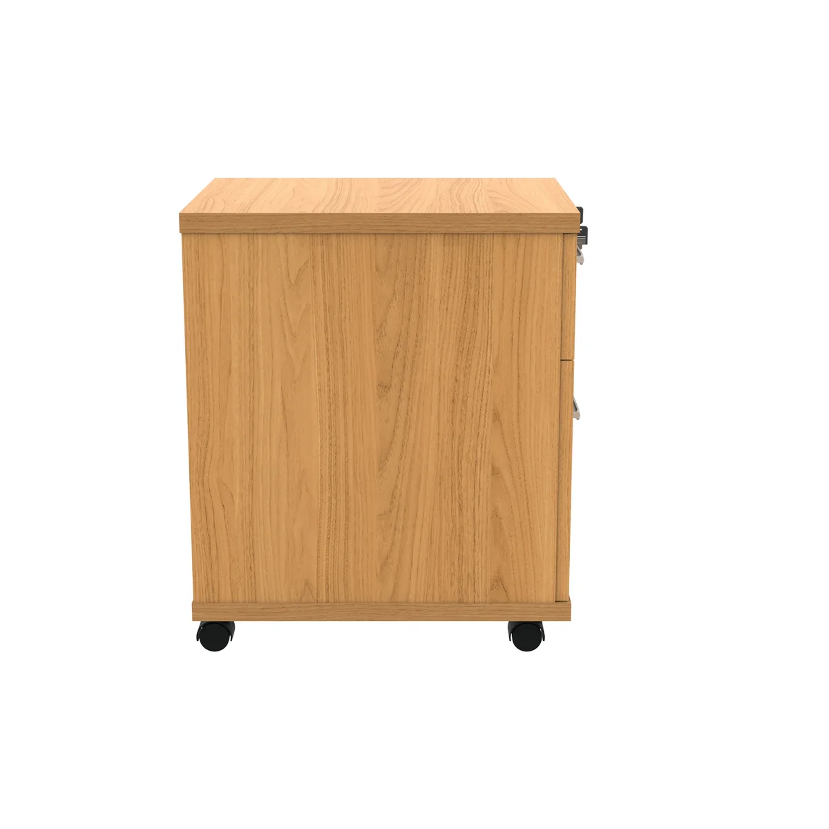 Astin 2 Drawer Mobile Under Desk Pedestal 400x500x590mm Norwegian Beech KF77722 - Image 2