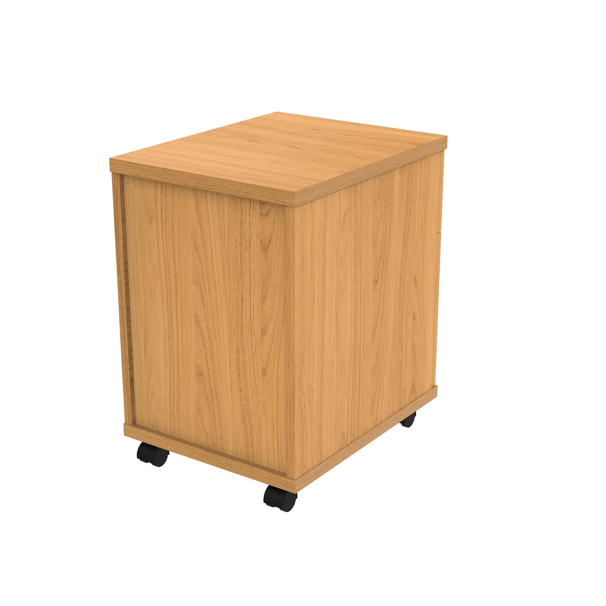 Astin 2 Drawer Mobile Under Desk Pedestal 400x500x590mm Norwegian Beech KF77722 - Image 3