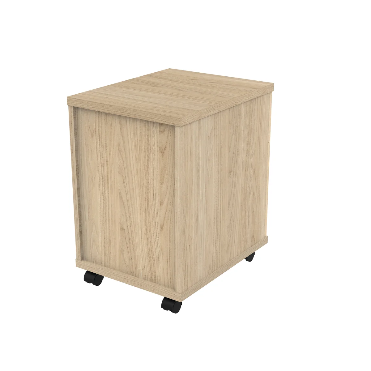Astin 2 Drawer Mobile Under Desk Pedestal 400x500x590mm Canadian Oak KF77724 - Image 3