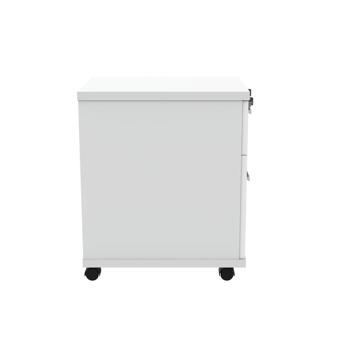 Astin 2 Drawer Mobile Under Desk Pedestal 400x500x590mm Arctic White KF77726 - Image 2