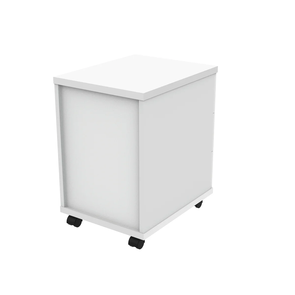 Astin 3 Drawer Mobile Under Desk Pedestal 400x500x590mm Arctic White KF77727 - Image 3
