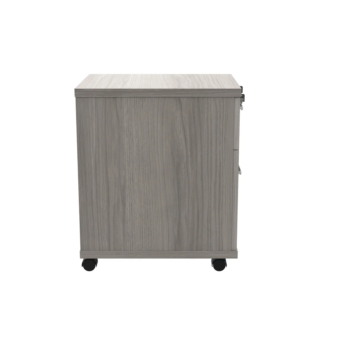 Astin 2 Drawer Mobile Under Desk Pedestal 400x500x590mm Alaskan Grey Oak KF77728 - Image 2