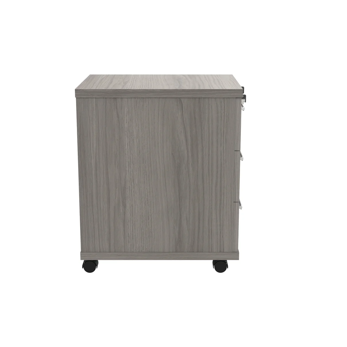 Astin 3 Drawer Mobile Under Desk Pedestal 400x500x590mm Alaskan Grey Oak KF77729 - Image 2