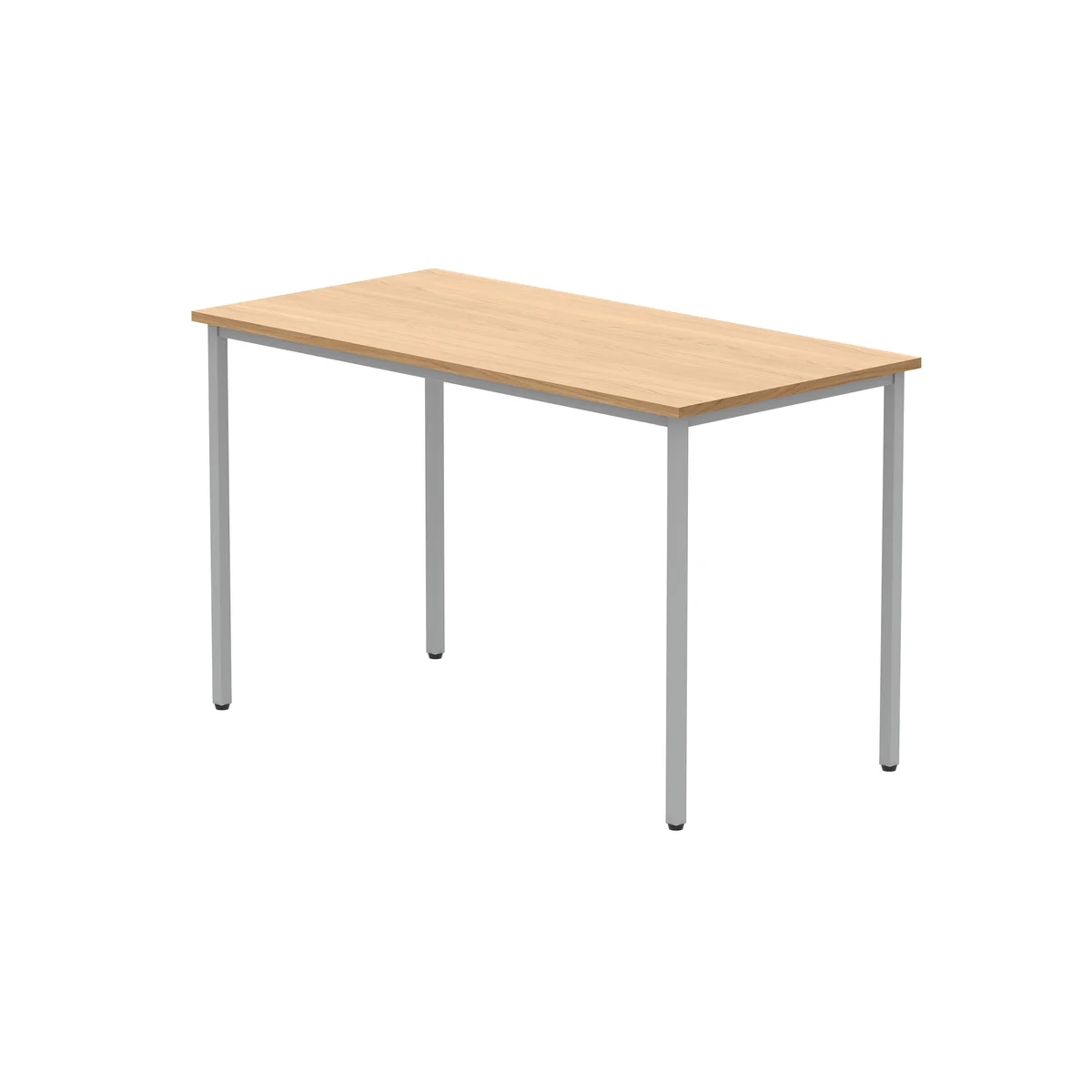 Astin Rectangular Multipurpose Table 1200x600x730mm Norwegian Beech/Silver KF77732 - Image 3