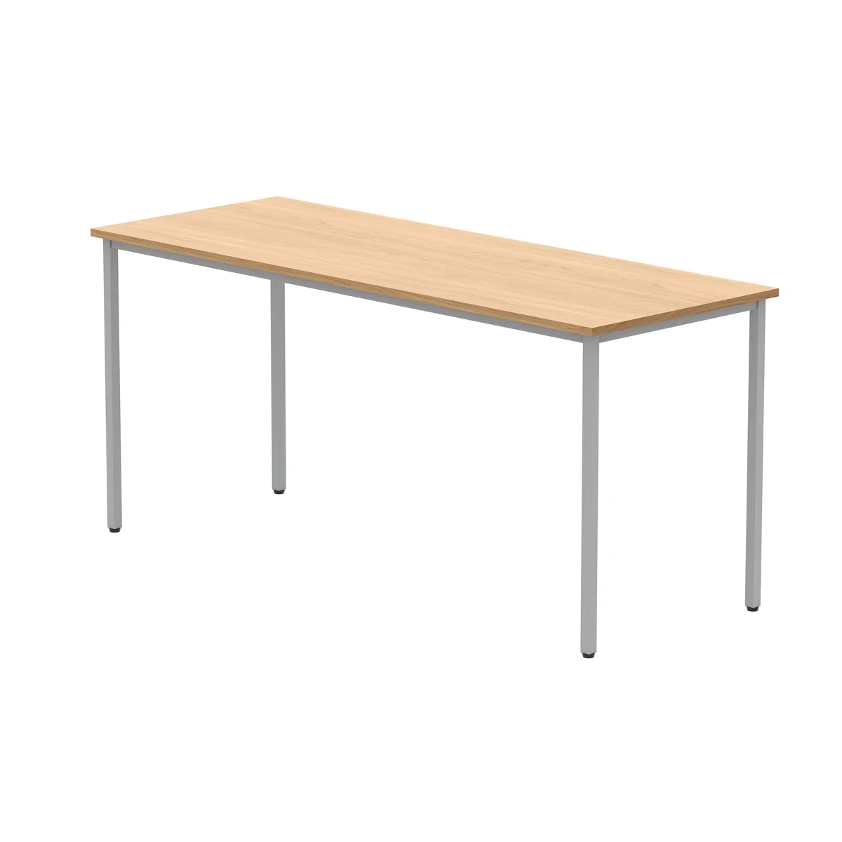 Astin Rectangular Multipurpose Table 1600x600x730mm Norwegian Beech/Silver KF77733 - Image 3