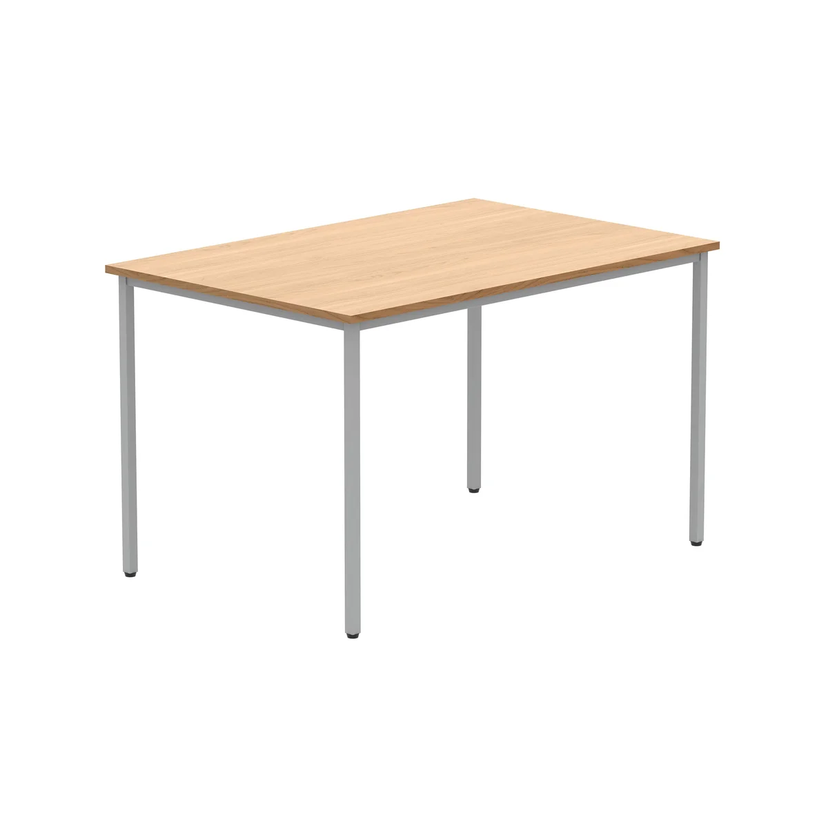 Astin Rectangular Multipurpose Table 1200x800x730mm Norwegian Beech/Silver KF77734 - Image 1