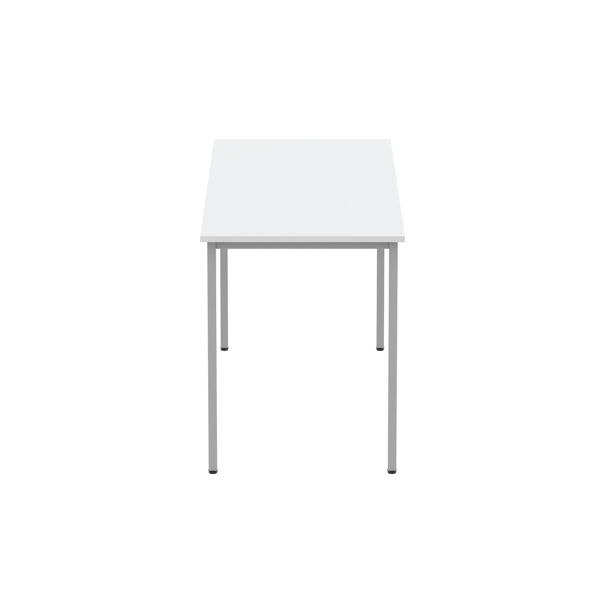 Astin Rectangular Multipurpose Table 1600x600x730mm Arctic White/Silver KF77741 - Image 2