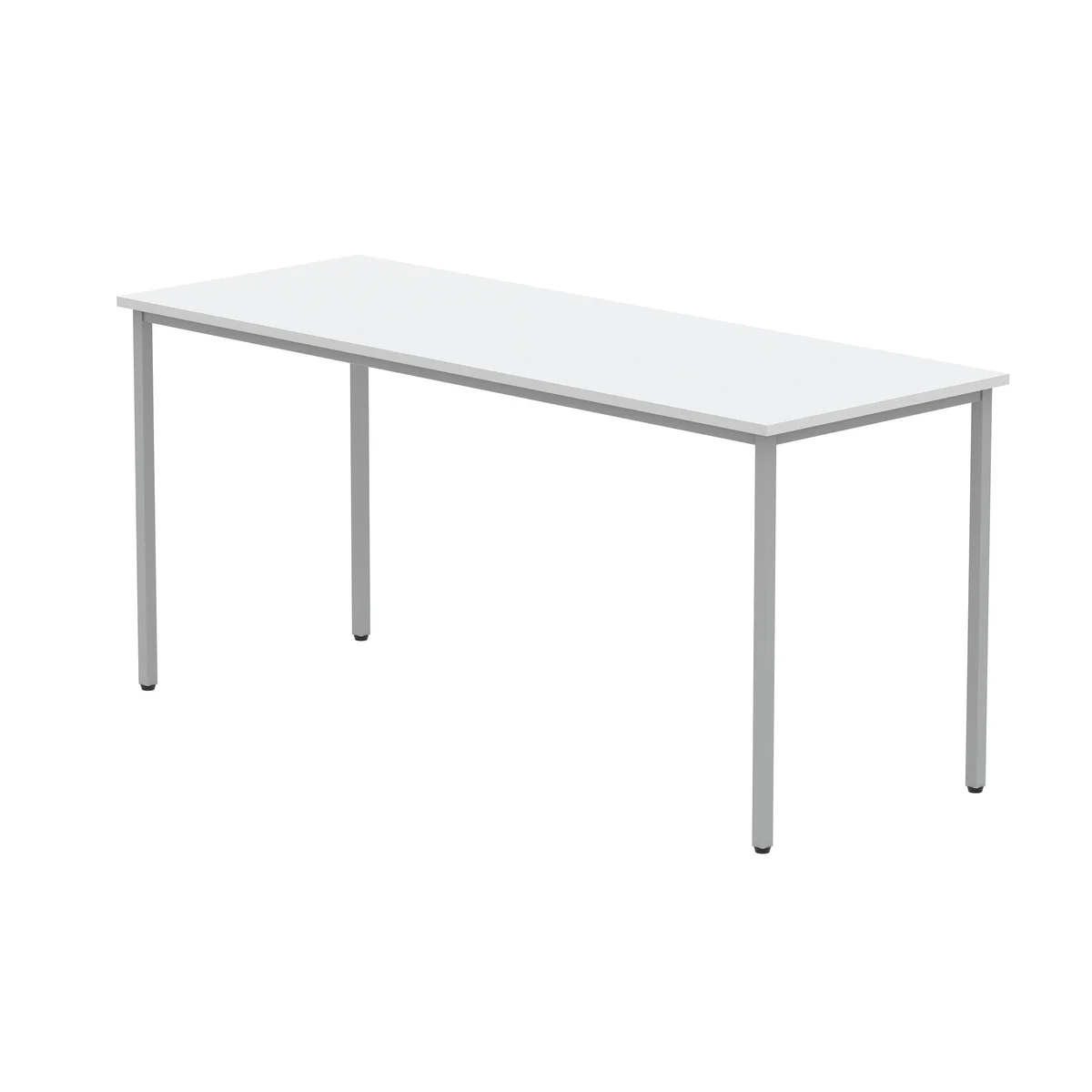 Astin Rectangular Multipurpose Table 1600x600x730mm Arctic White/Silver KF77741 - Image 3