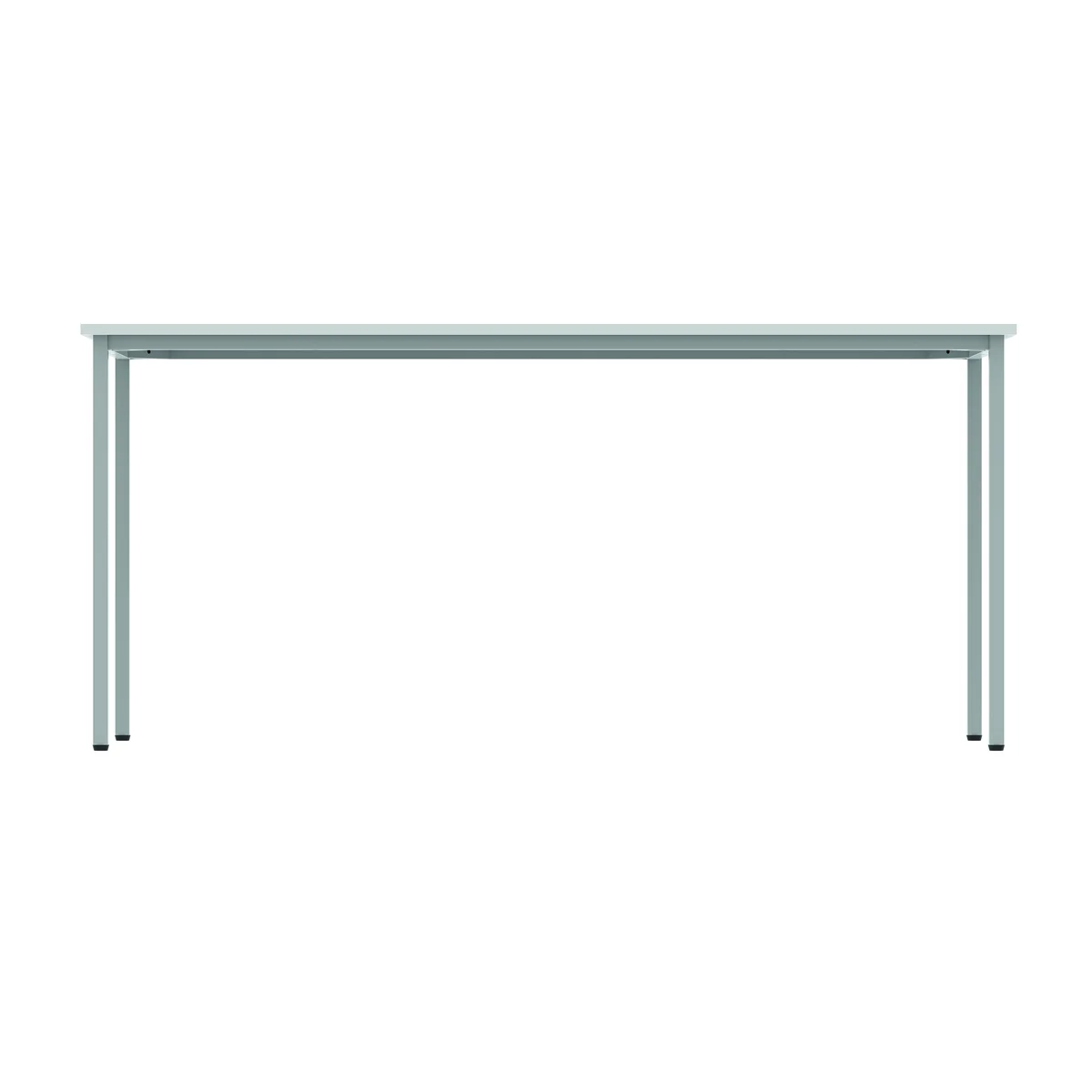 Astin Rectangular Multipurpose Table 1600x600x730mm Arctic White/Silver KF77741 - Image 4