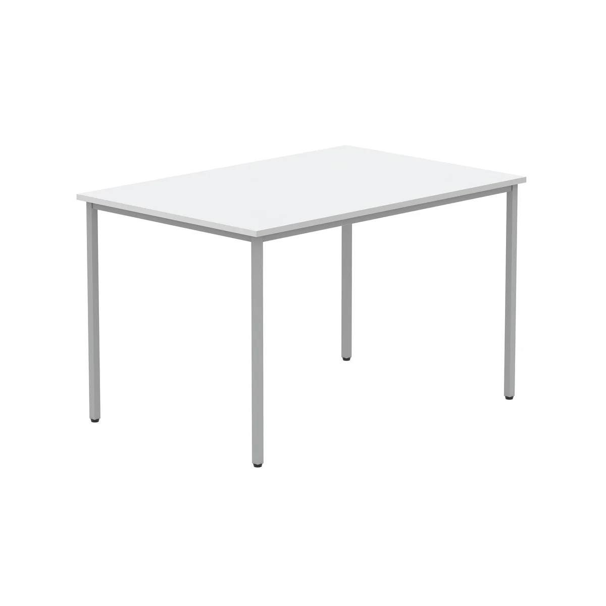 Astin Rectangular Multipurpose Table 1200x800x730mmArctic White/Silver KF77742 - Image 1