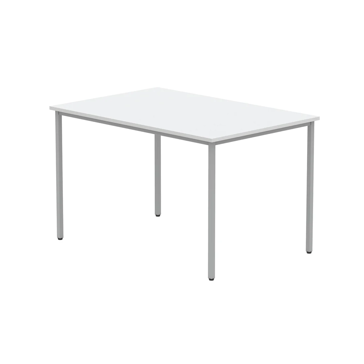 Astin Rectangular Multipurpose Table 1200x800x730mmArctic White/Silver KF77742 - Image 3