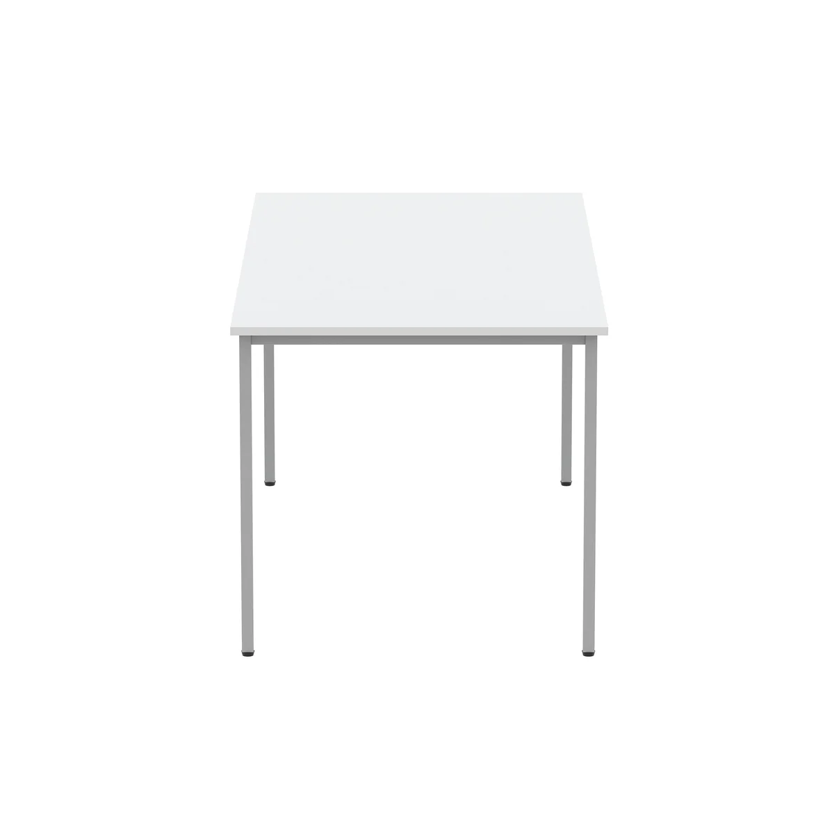 Astin Rectangular Multipurpose Table 1600x800x730mm Arctic White/Silver KF77743 - Image 2