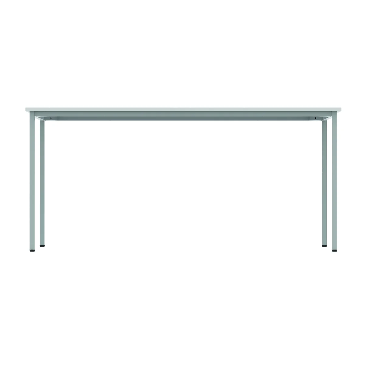 Astin Rectangular Multipurpose Table 1600x800x730mm Arctic White/Silver KF77743 - Image 4