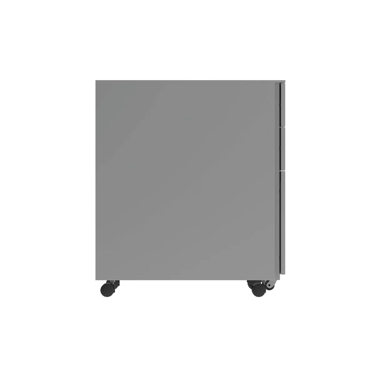Astin 3 Drawer Mobile Under Desk Steel Pedestal 390x524x595mm Silver KF77748 - Image 2