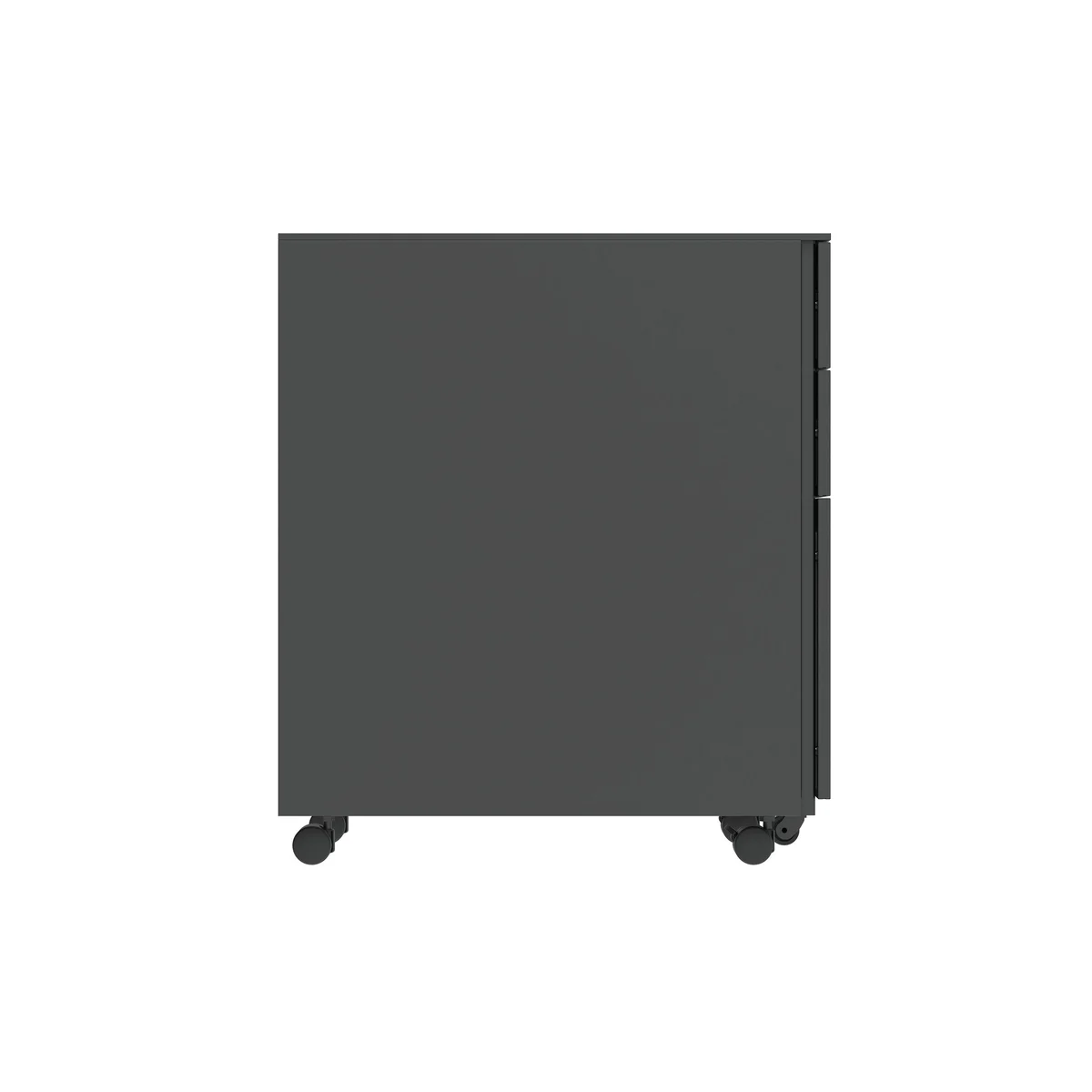 Astin 3 Drawer Mobile Under Desk Steel Pedestal 390x524x595mm Black KF77750 - Image 2