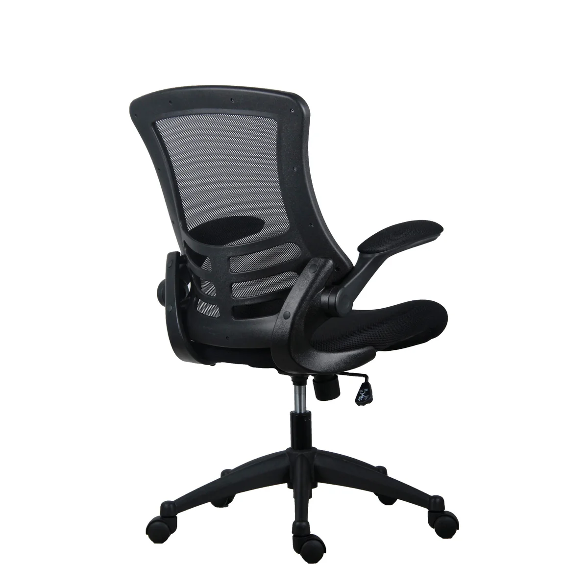 Jemini Jaya Mesh Back Chair with Folding Arms 680x670x1070mm Black KF77784 - Image 3